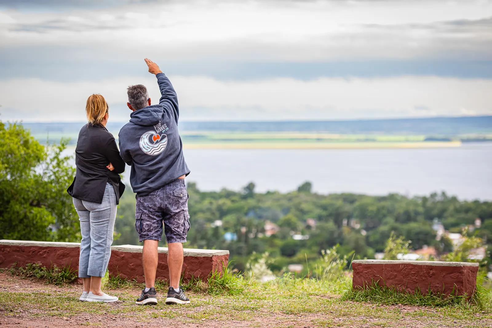Visitantes en el Cerro Mirador